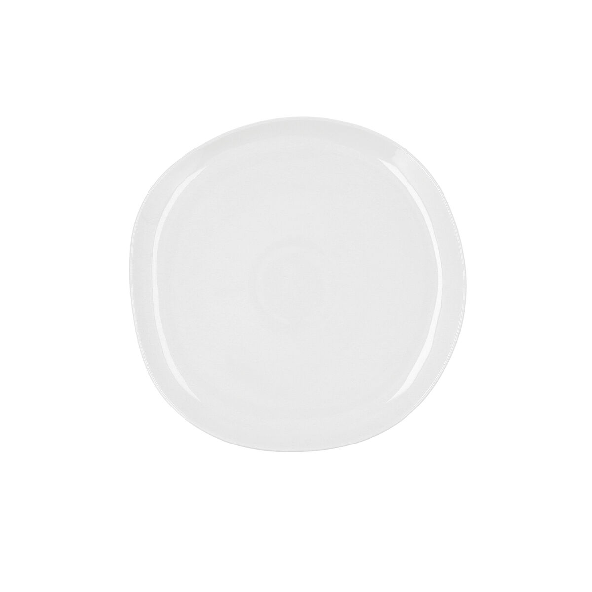 Flat plate Ariane Earth Ceramic White Ø 27 cm (6 Units)